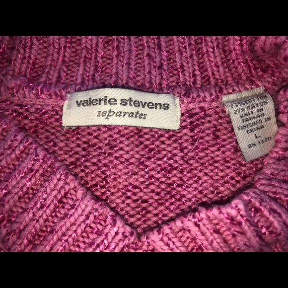 3/$20 or 5 for $25 Bundle Sale❗️One PINK Cable Knit Sweater Sz L - So Soft❗️ - Picture 3 of 5